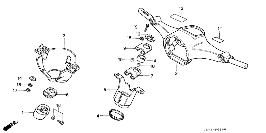 Steering handle/ top bridge