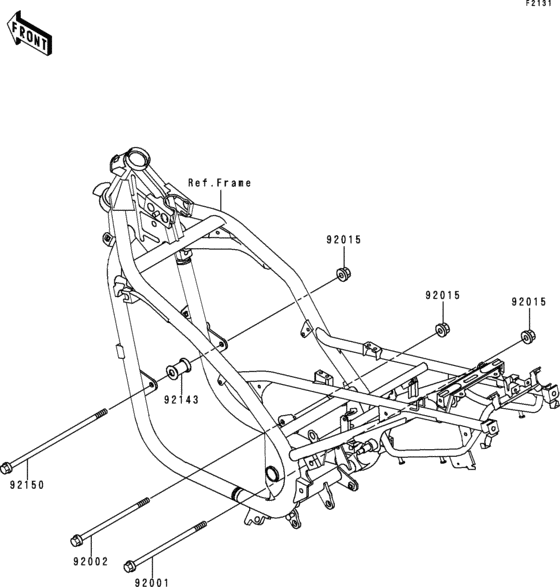 ER500 Рама ,крепежные детали