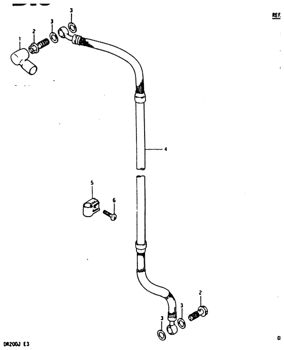DR200 Передние тормозные трубки