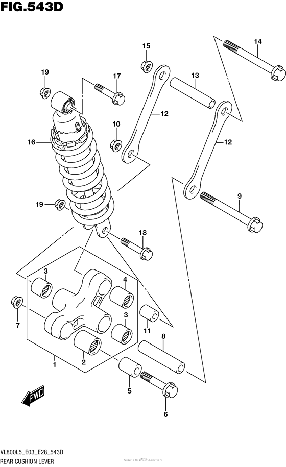VL800B Rear Cushion Lever (Vl800Tl5 E28)
