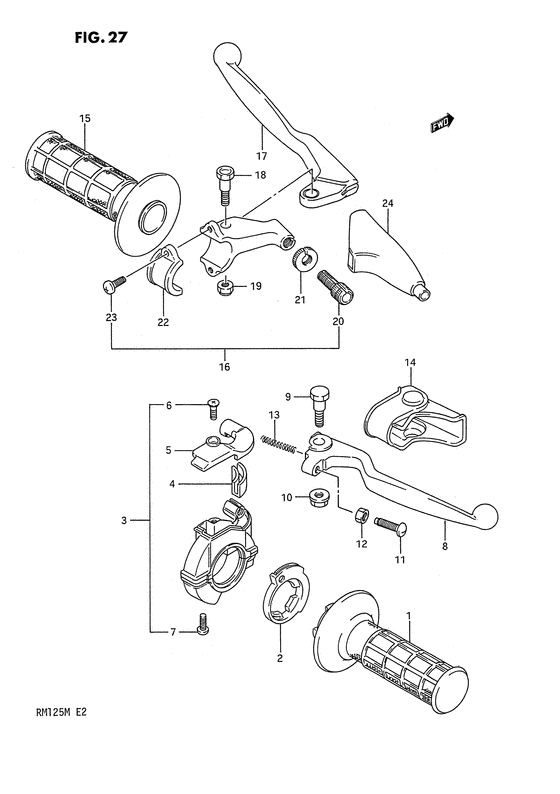 RM125 Рулевой переключатель