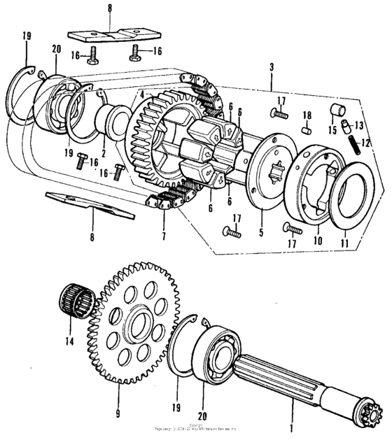 Primary shaft + chain