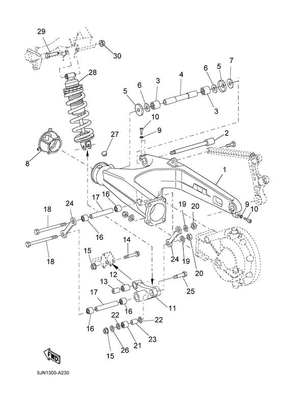 Rear arm. suspension