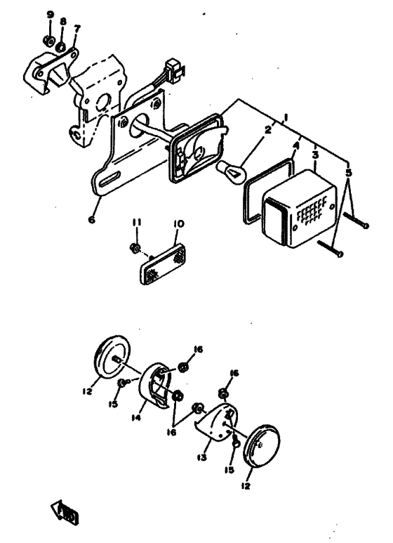 CW50 Taillight unit ass`y