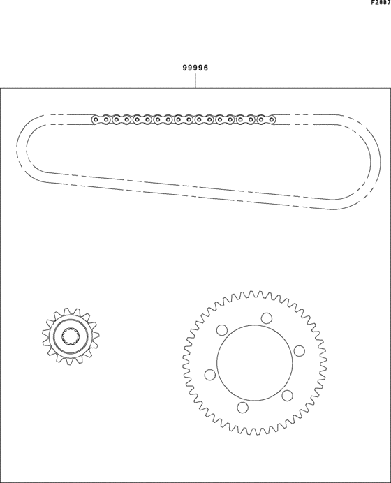 VN800 Цепь комплект