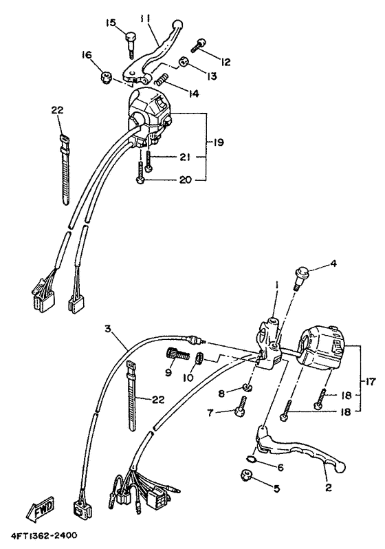 Handle switch. lever