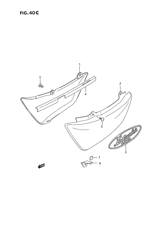 VS1400 Обтекатель задний