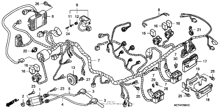 Wire harness (fsc600a'03-'05)