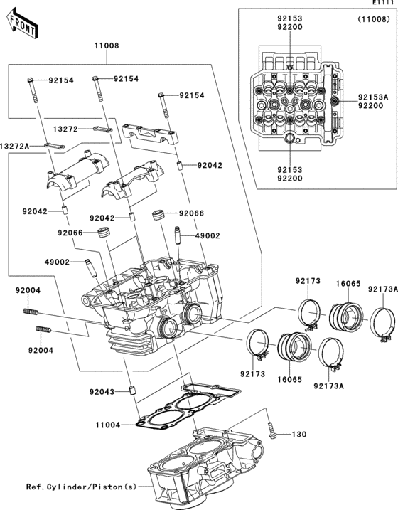 EX300 Головка цилиндров