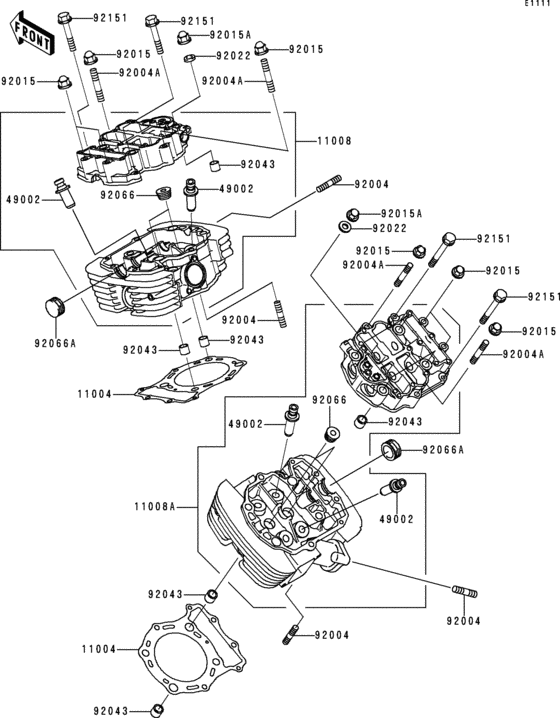 VN1500 Головка цилиндров