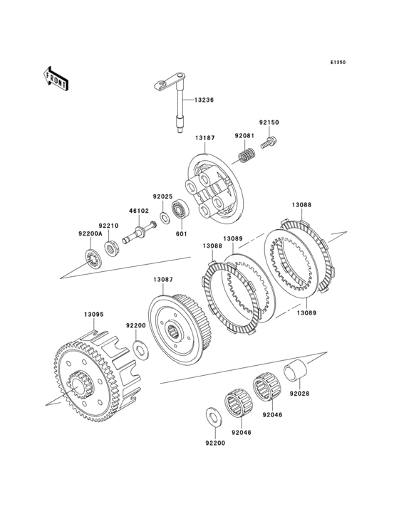 KX100 Сцепление