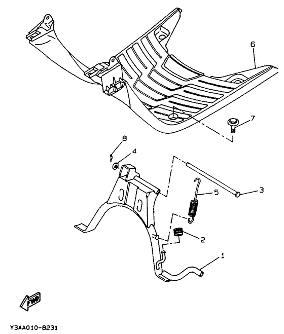 Stand. footrest