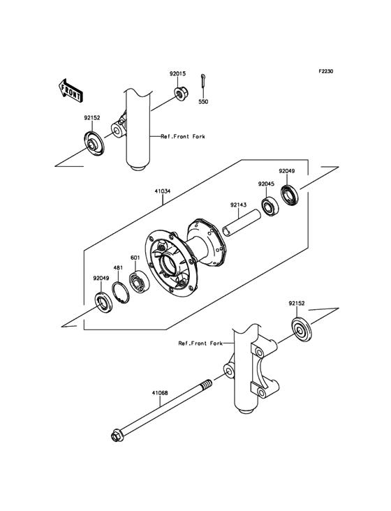  Переднее колесо