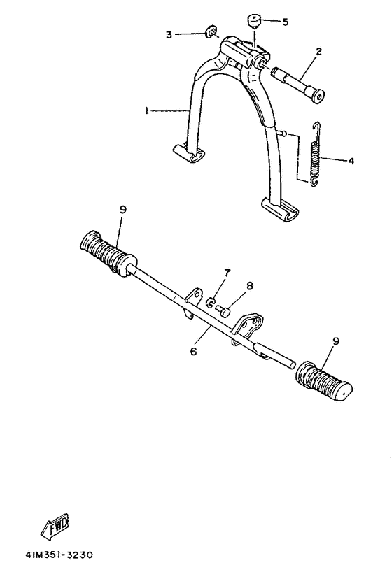 Stand. footrest