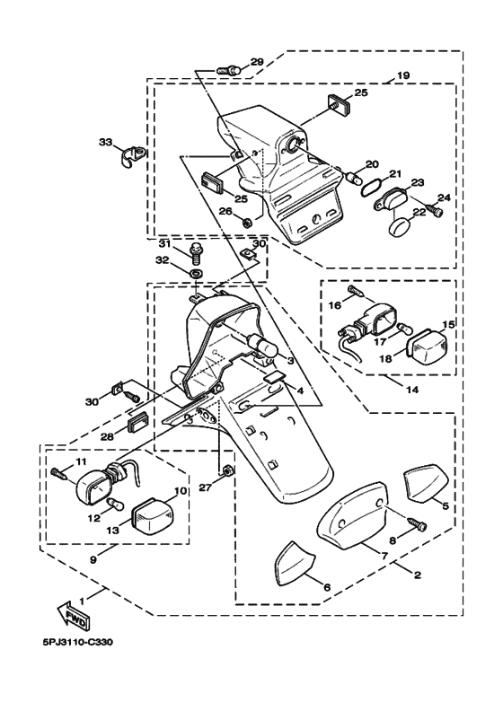 Taillight unit ass`y