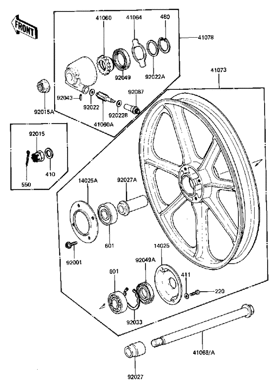 Front wheel/hub