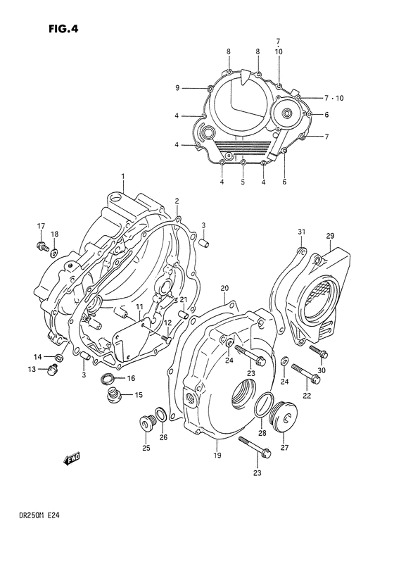 Crankcase cover ass`y  (v
