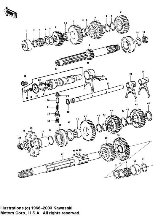 Transmission/change drum