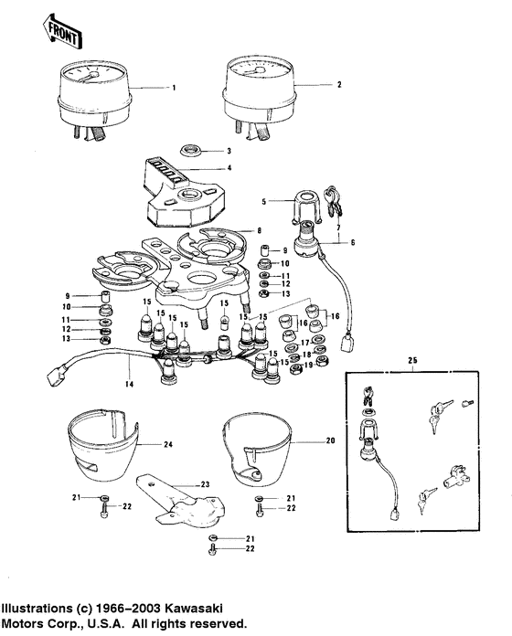 Meters/ignition switch