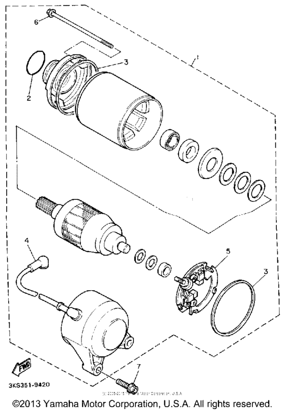 FZR1000W Стартер