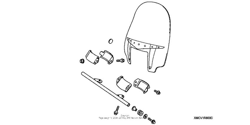 VTX1800R2 Custom windshield (traditional)