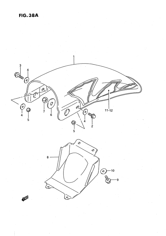 RM80 Заднее крыло