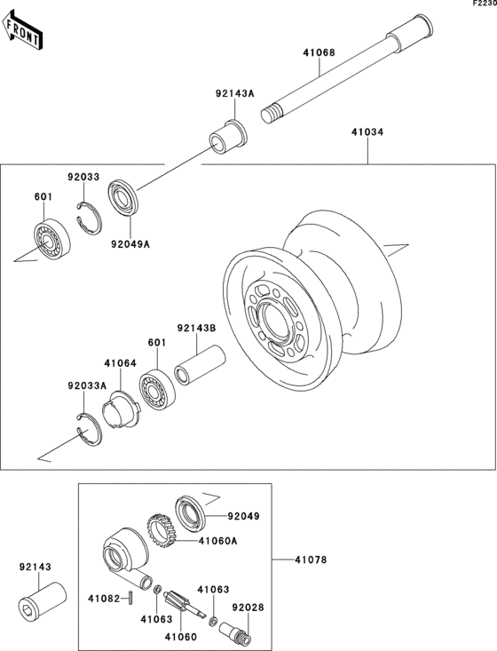 ZR1100 Переднее колесо
