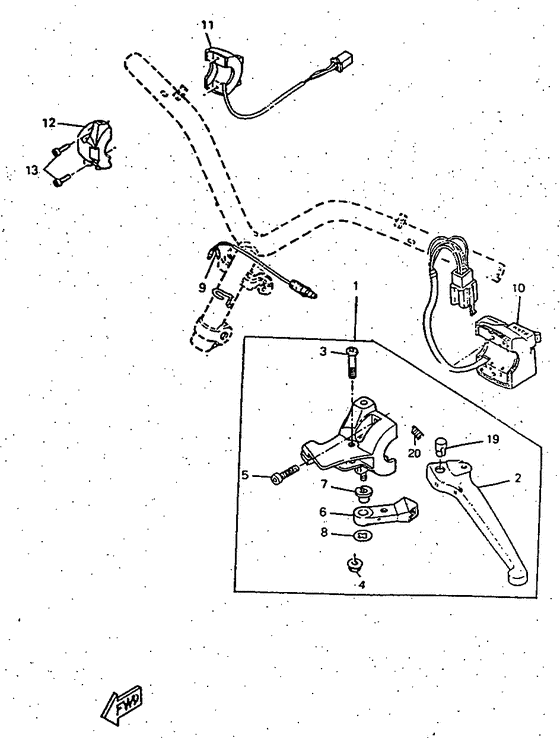 CW50RSX Handle switch. lever