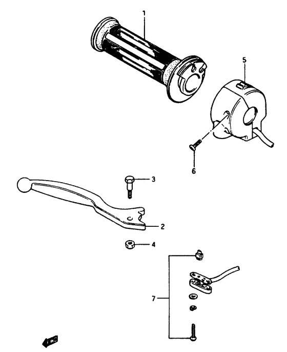 Right handle switch