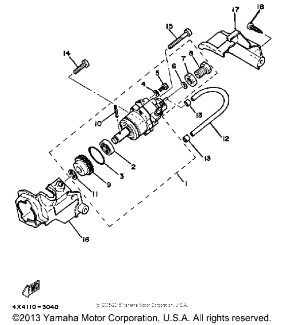 PW50J Масляный насос