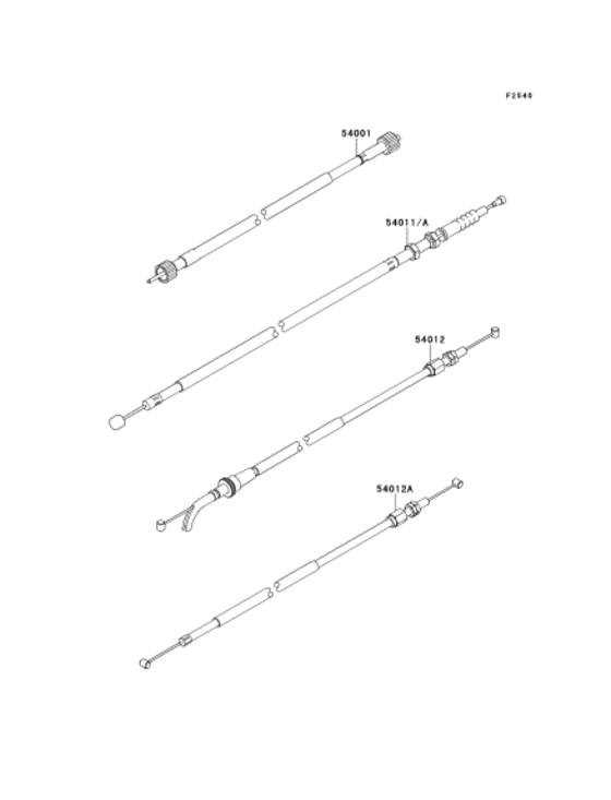 EX250 Тросы управления