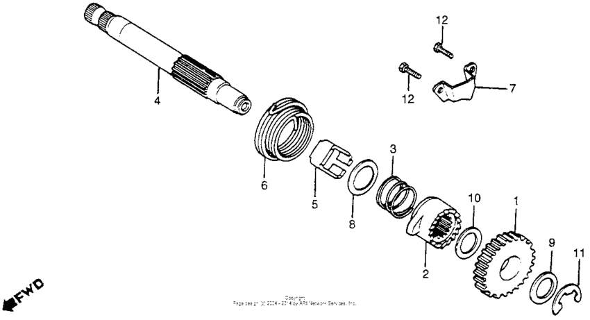 Cm400t kick starter 79