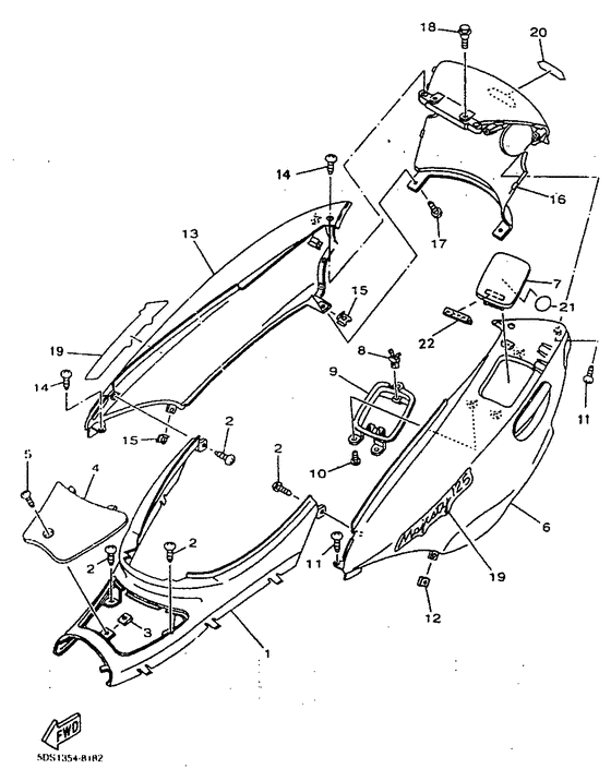 YP125 Боковые обтекатели