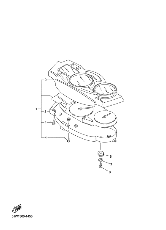 FJR1300 Приборы