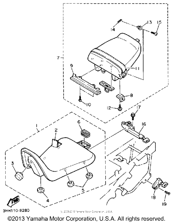FZR600RA Сиденье