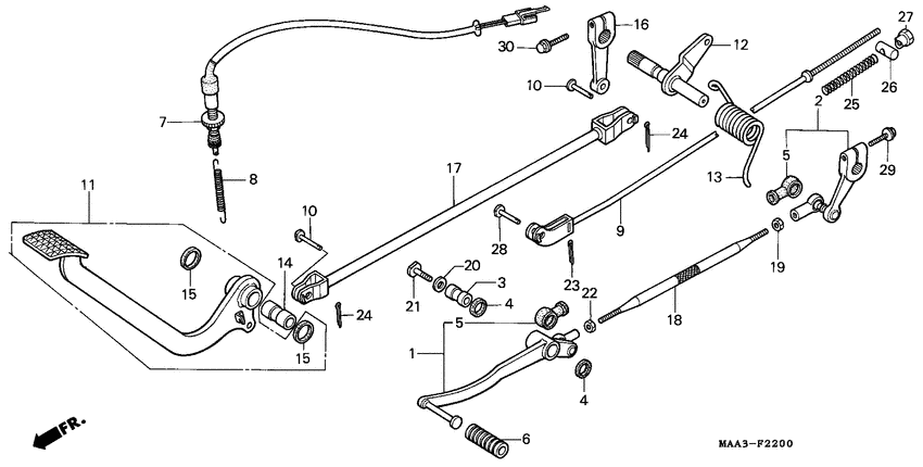 Brake pedal assy