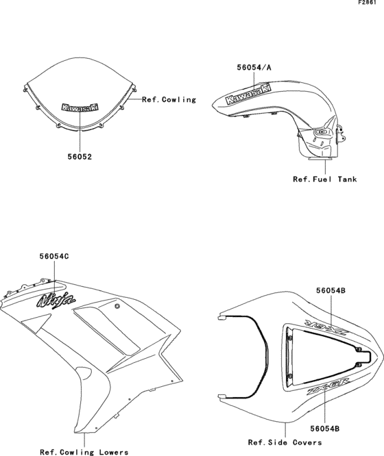 ZX600 Decals(ebony)(p7f)