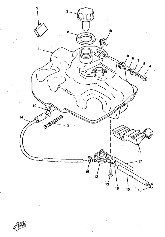 CW50RSX Топливный бак