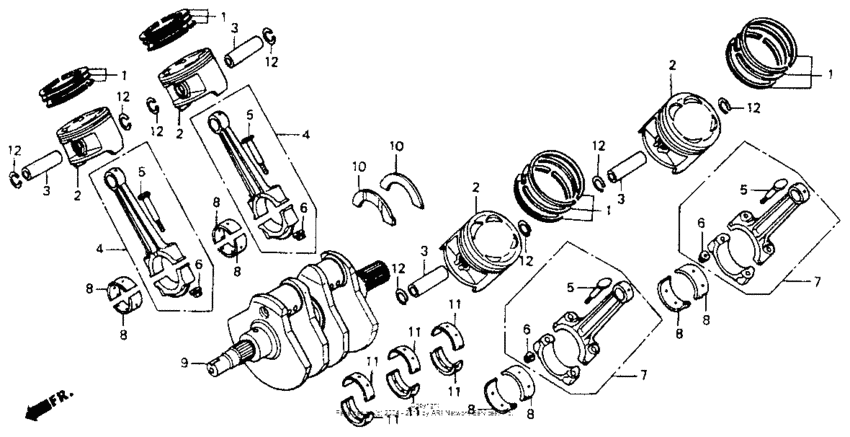 ST1100 Коленвал