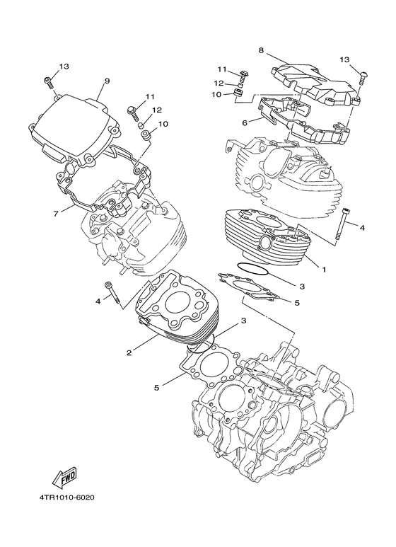 XVS650A Цилиндры