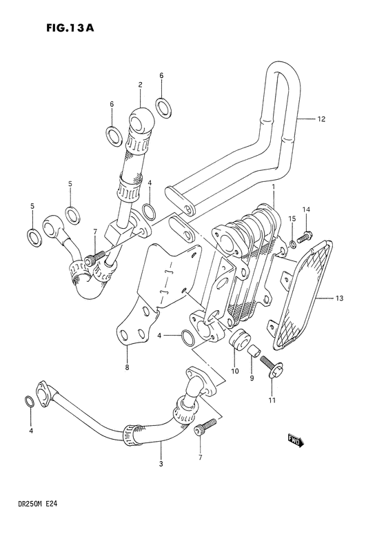 DR250 Масляный радиатор