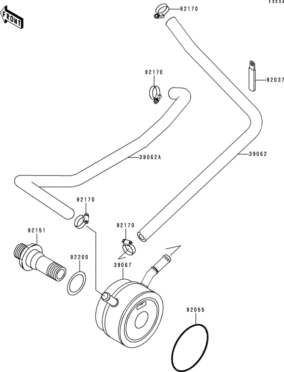 ZX600 Масляный картер