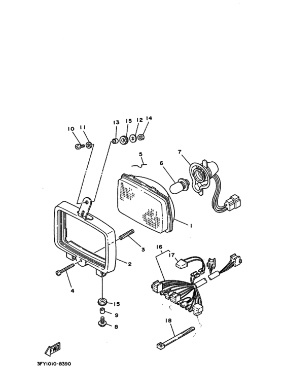 Headlight assy