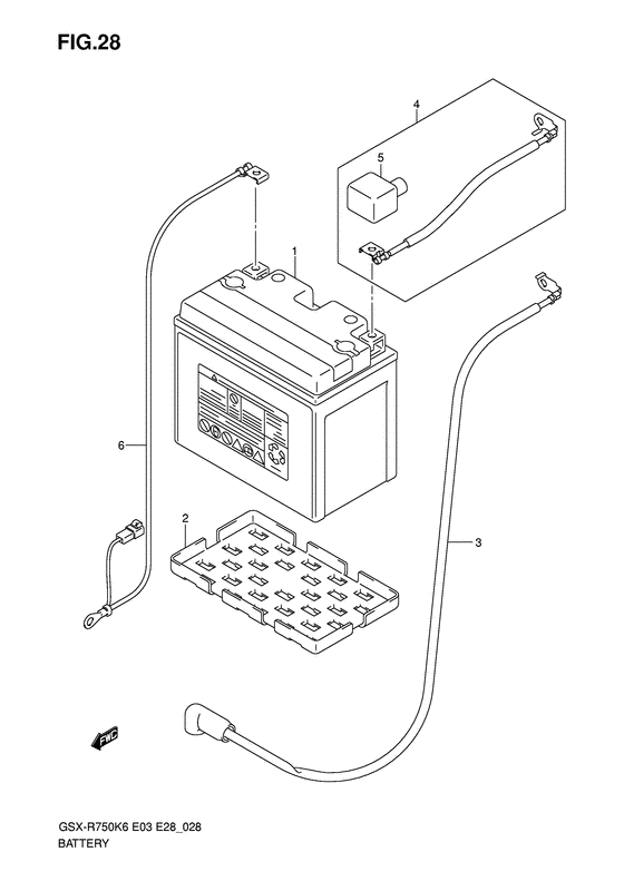 GSX-R750 Аккумулятор