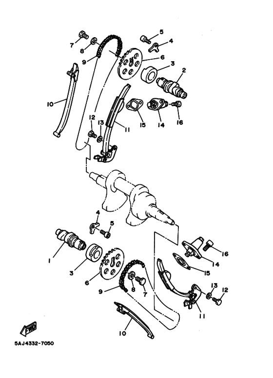 XV125 Распределительный вал & chain