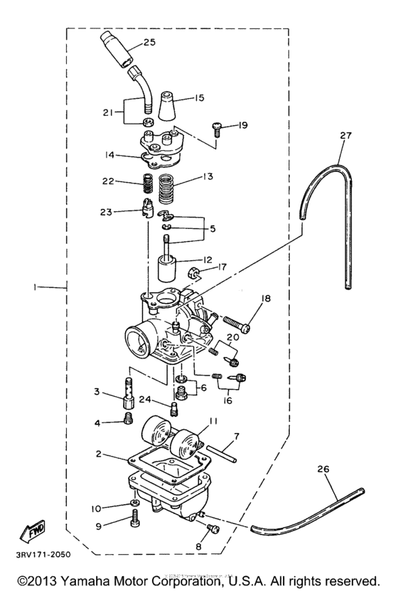 PW80J Карбюратор