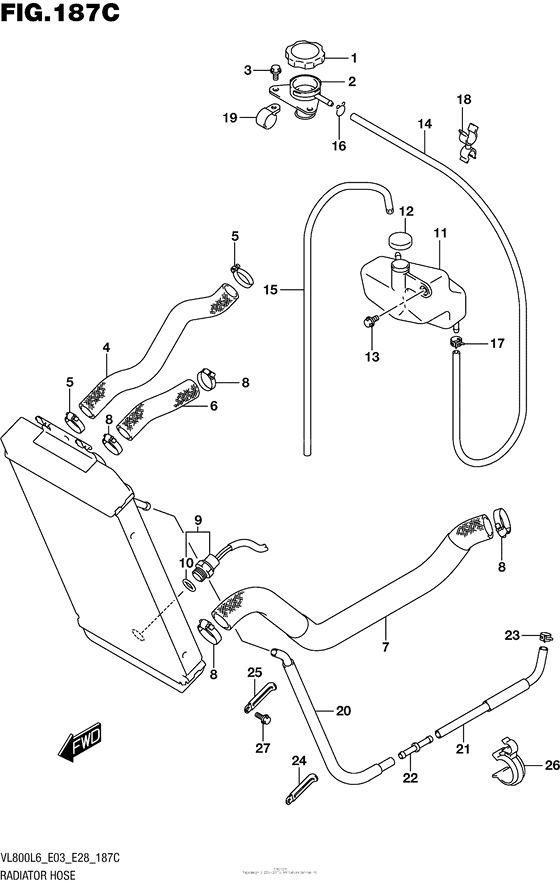 Radiator Hose (Vl800L6 E33)