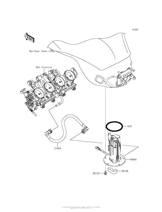 ZX636 Топливный насос