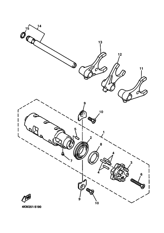 Shift cam & fork