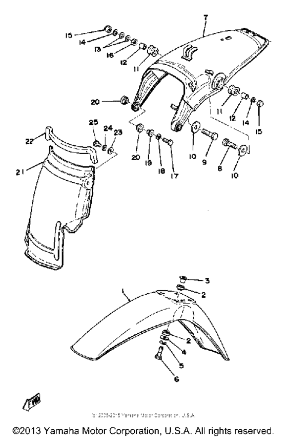 Front fender - rear fender